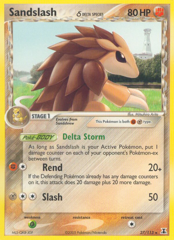 Sandslash (27/113) (Delta Species) [EX: Delta Species] | Tables and Towers