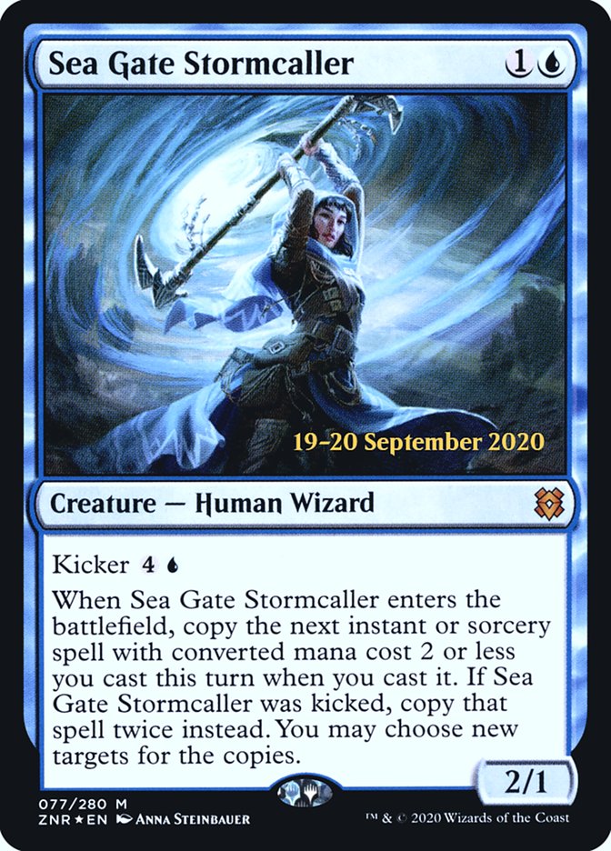 Sea Gate Stormcaller [Zendikar Rising Prerelease Promos] | Tables and Towers