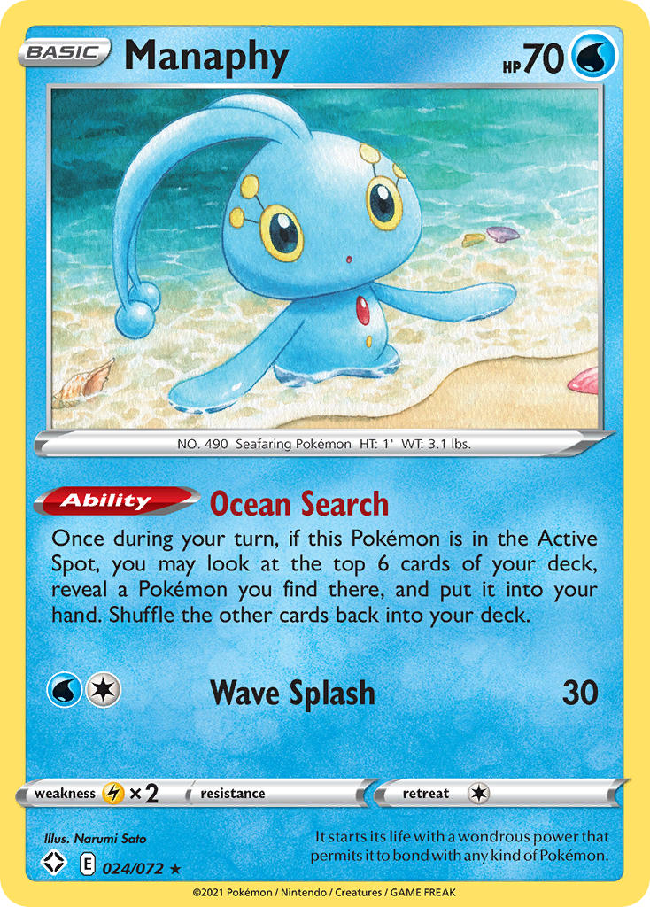 Manaphy (024/072) [Sword & Shield: Shining Fates] | Tables and Towers