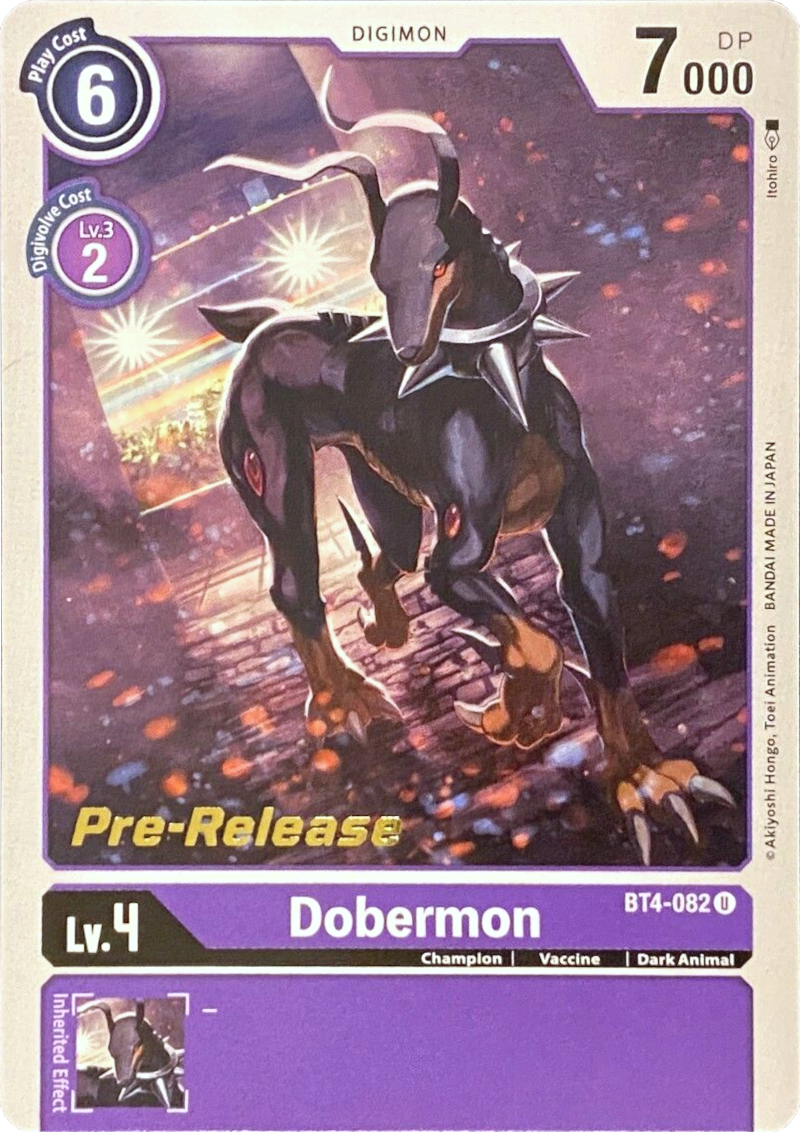 Dobermon [BT4-082] [Great Legend Pre-Release Promos] | Tables and Towers