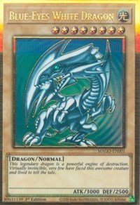 Blue-Eyes White Dragon [MAGO-EN001] Gold Rare | Tables and Towers