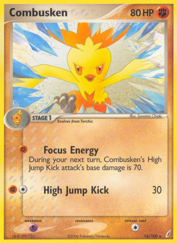 Combusken (16/100) [EX: Crystal Guardians] | Tables and Towers