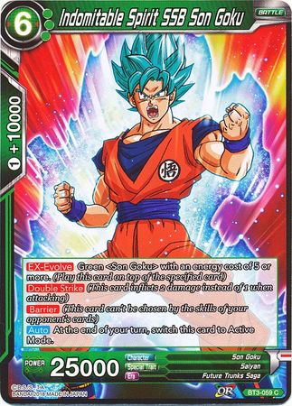 Indomitable Spirit SSB Son Goku (BT3-059) [Cross Worlds] | Tables and Towers