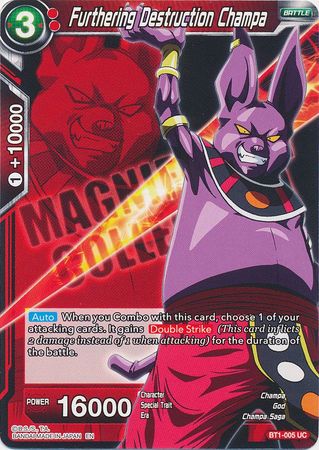 Furthering Destruction Champa (BT1-005) [Magnificent Collection Forsaken Warrior] | Tables and Towers