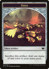 Gold // Knight (005) Double-Sided Token [Commander 2015 Tokens] | Tables and Towers