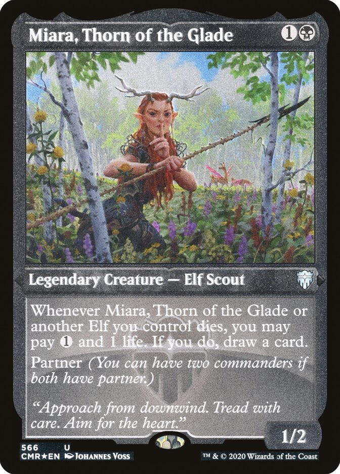 Miara, Thorn of the Glade (Etched) [Commander Legends] | Tables and Towers