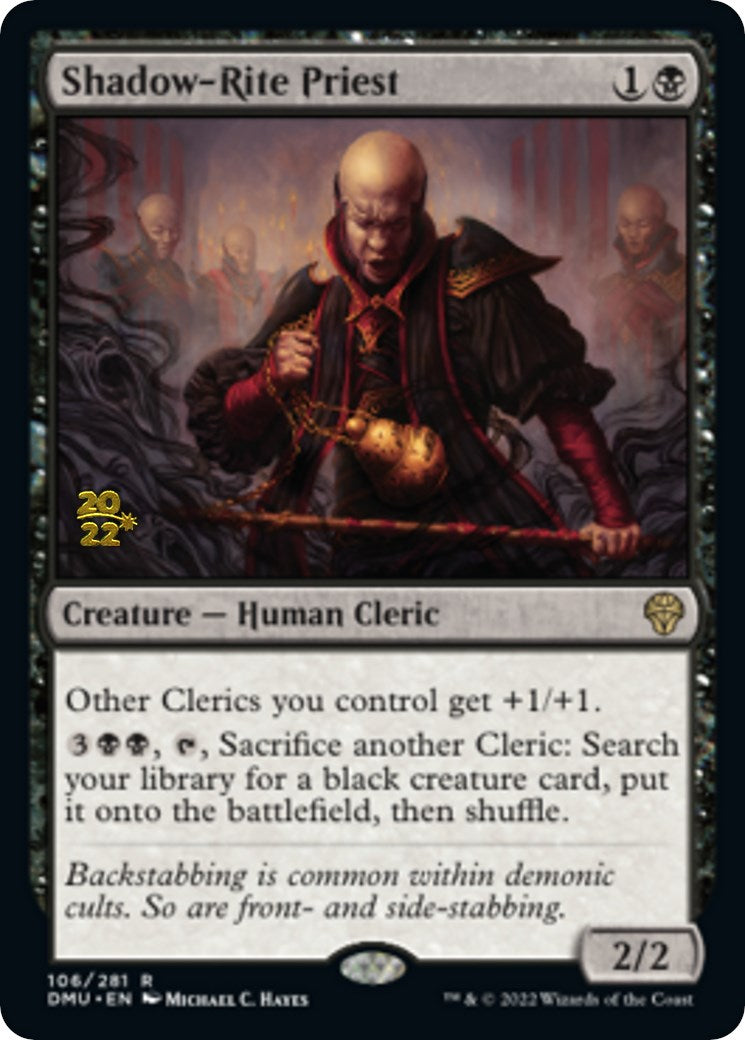 Shadow-Rite Priest [Dominaria United Prerelease Promos] | Tables and Towers