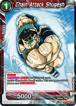 Chain Attack Shugesh (Uncommon) (BT13-008) [Supreme Rivalry] | Tables and Towers