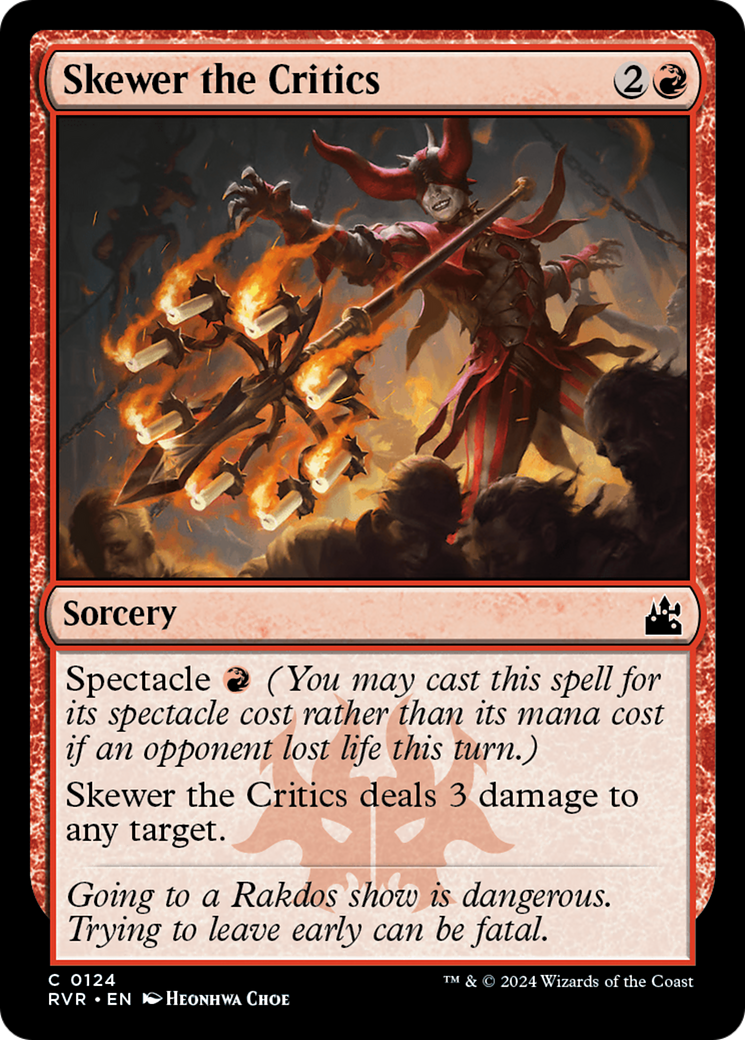 Skewer the Critics [Ravnica Remastered] | Tables and Towers