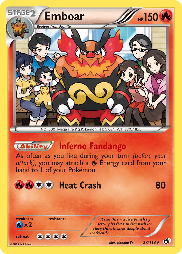 Emboar (27/113) (Theme Deck Exclusive) [Black & White: Legendary Treasures] | Tables and Towers