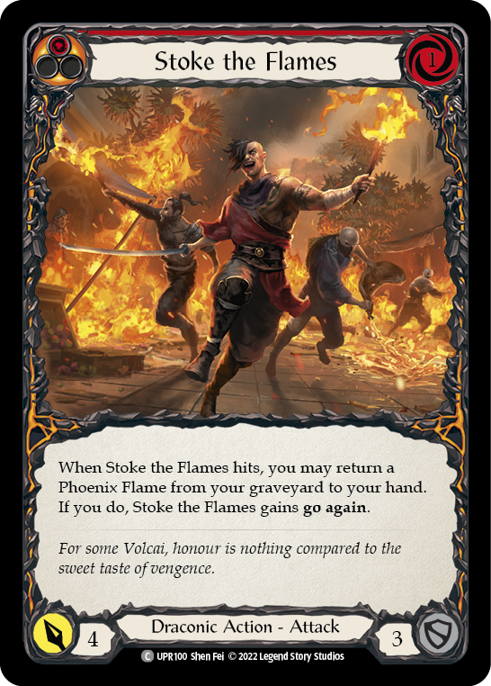 Stoke the Flames [UPR100] (Uprising)  Rainbow Foil | Tables and Towers