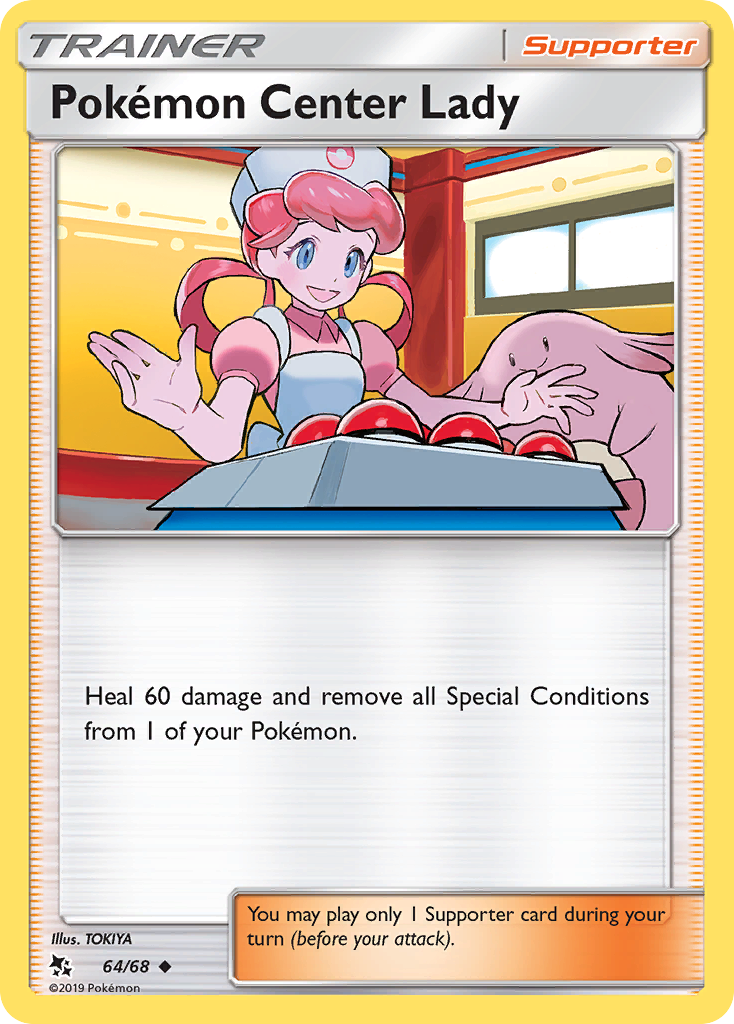 Pokemon Center Lady (64/68) [Sun & Moon: Hidden Fates] | Tables and Towers