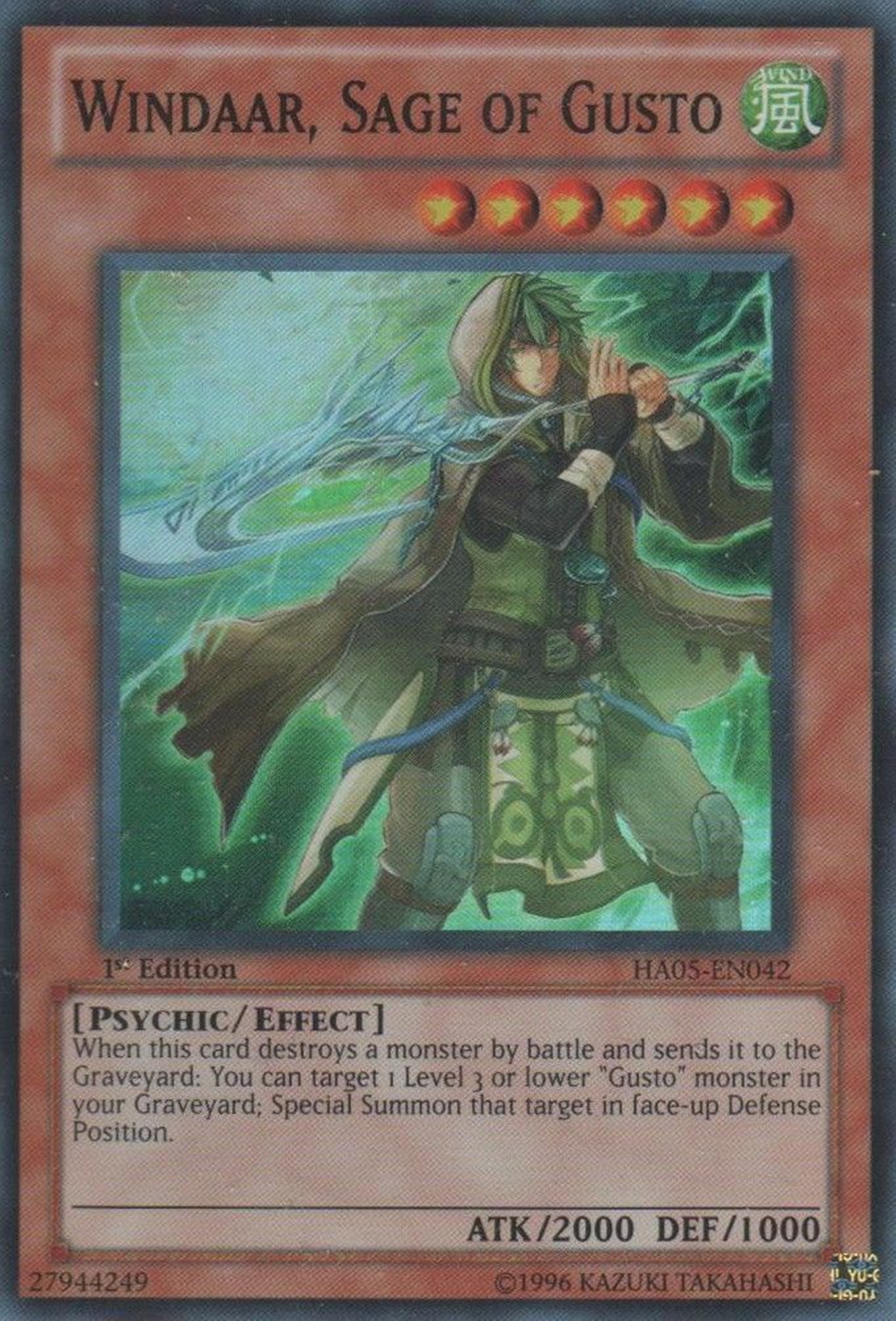 Windaar, Sage of Gusto [HA05-EN042] Super Rare | Tables and Towers