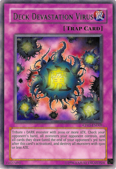 Deck Devastation Virus [CP05-EN009] Rare | Tables and Towers