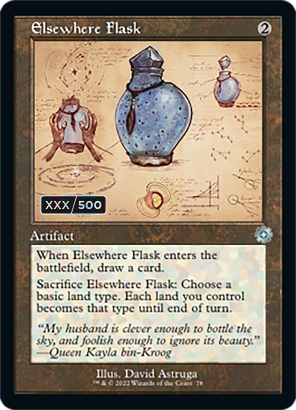 Elsewhere Flask (Retro Schematic) (Serialized) [The Brothers' War Retro Artifacts] | Tables and Towers