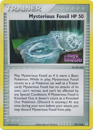 Mysterious Fossil (92/110) (Stamped) [EX: Holon Phantoms] | Tables and Towers