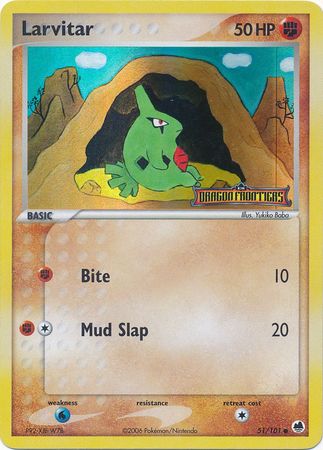 Larvitar (51/101) (Stamped) [EX: Dragon Frontiers] | Tables and Towers