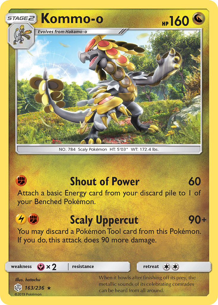 Kommo-o (163/236) [Sun & Moon: Cosmic Eclipse] | Tables and Towers