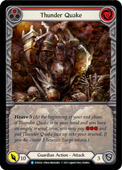 Thunder Quake (Red) [EVR024] (Everfest)  1st Edition Extended Art Rainbow Foil | Tables and Towers