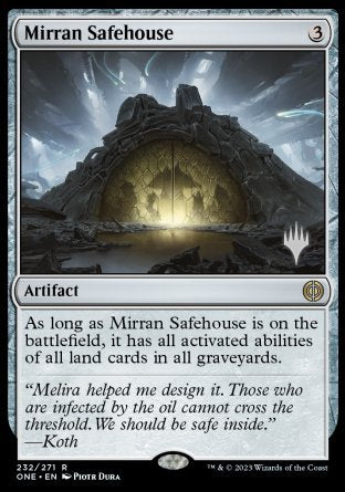 Mirran Safehouse (Promo Pack) [Phyrexia: All Will Be One Promos] | Tables and Towers