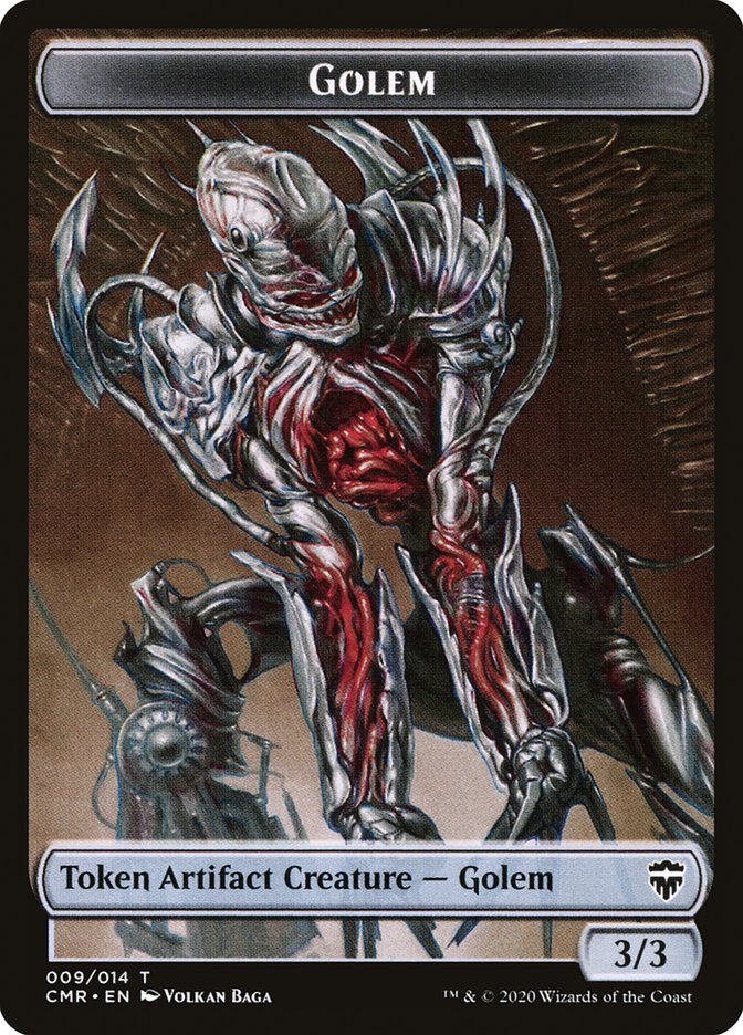 Golem Token [Commander Legends Tokens] | Tables and Towers