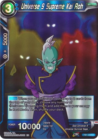 Universe 9 Supreme Kai Roh (Reprint) (TB1-034) [Battle Evolution Booster] | Tables and Towers