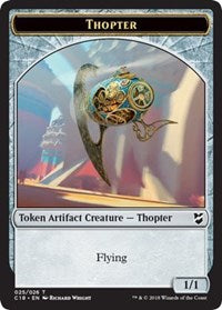 Thopter (025) // Servo Double-Sided Token [Commander 2018 Tokens] | Tables and Towers