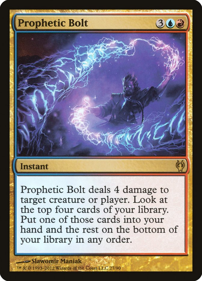 Prophetic Bolt [Duel Decks: Izzet vs. Golgari] | Tables and Towers