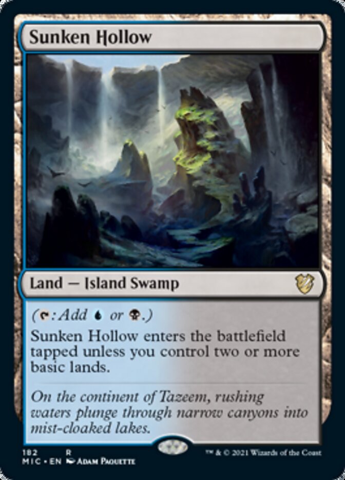 Sunken Hollow [Innistrad: Midnight Hunt Commander] | Tables and Towers