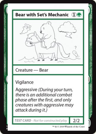 Bear with Set's Mechanic (2021 Edition) [Mystery Booster Playtest Cards] | Tables and Towers