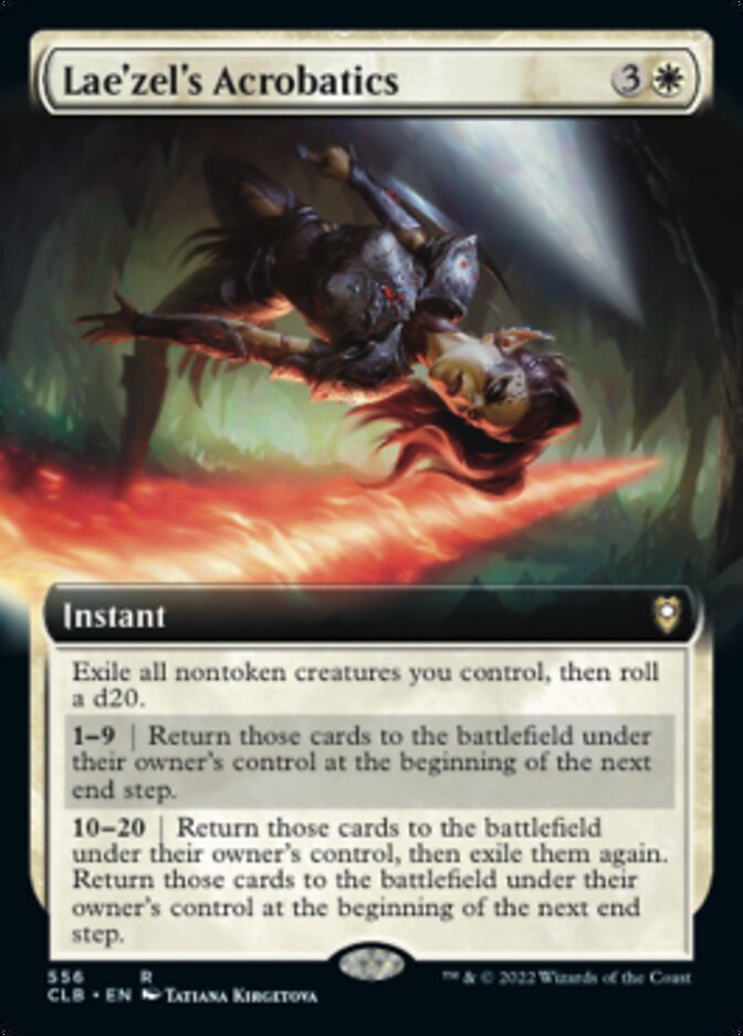 Lae'zel's Acrobatics (Extended Art) [Commander Legends: Battle for Baldur's Gate] | Tables and Towers