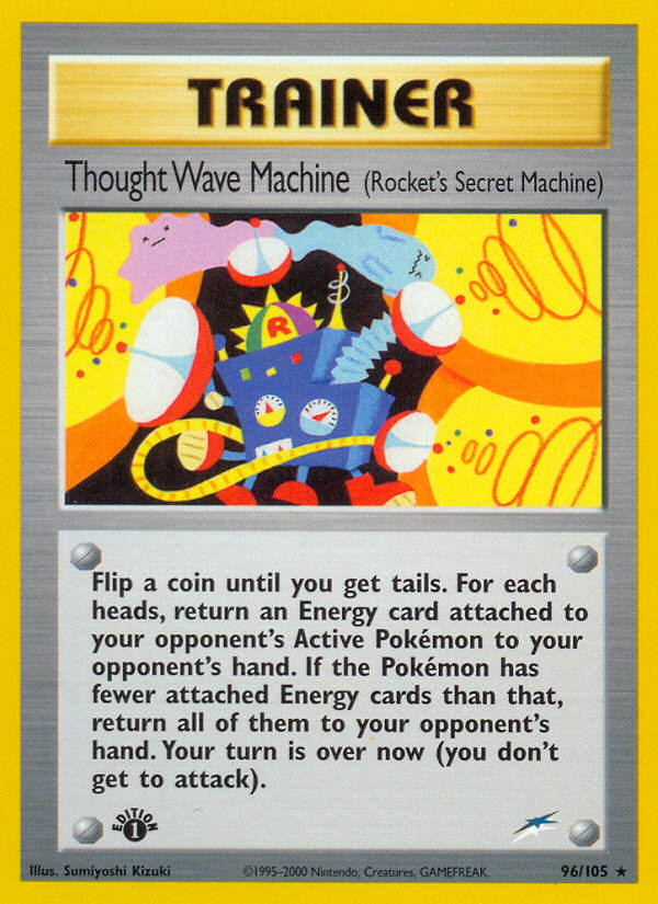 Thought Wave Machine (96/105) (Rocket's Secret Machine) [Neo Destiny 1st Edition] | Tables and Towers