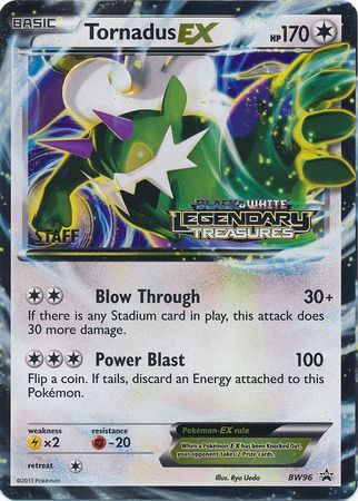 Tornadus EX (BW96) (Staff Prerelease Promo) [Black & White: Black Star Promos] | Tables and Towers