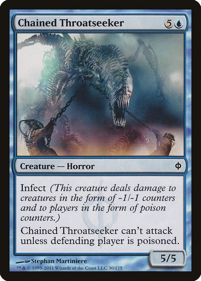 Chained Throatseeker [New Phyrexia] | Tables and Towers