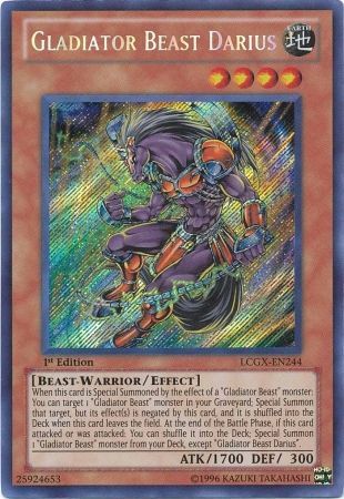 Gladiator Beast Darius [LCGX-EN244] Secret Rare | Tables and Towers