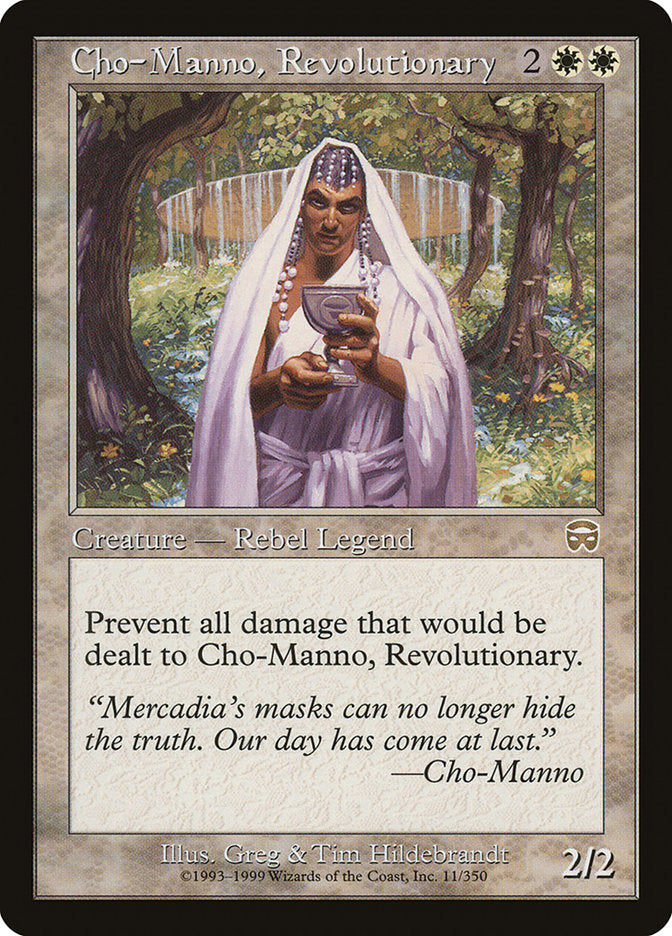 Cho-Manno, Revolutionary [Mercadian Masques] | Tables and Towers