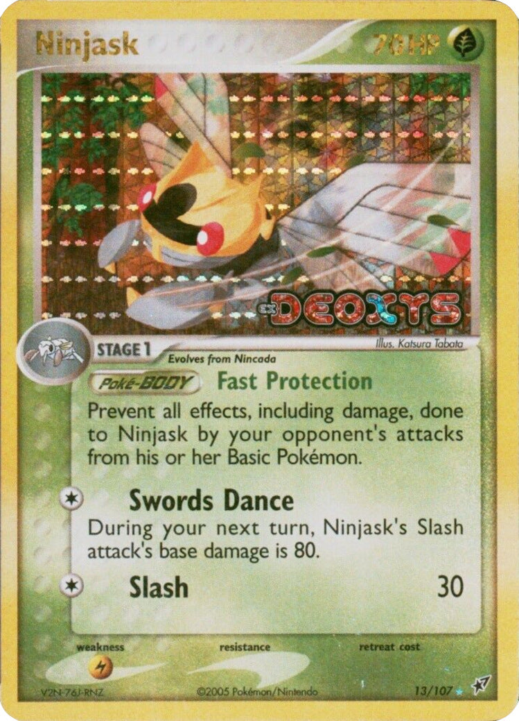 Ninjask (13/107) (Stamped) [EX: Deoxys] | Tables and Towers