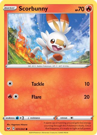 Scorbunny (031/202) (Premium Collection) [Sword & Shield: Base Set] | Tables and Towers