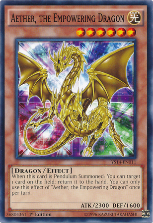 Aether, the Empowering Dragon [YS14-EN011] Common | Tables and Towers