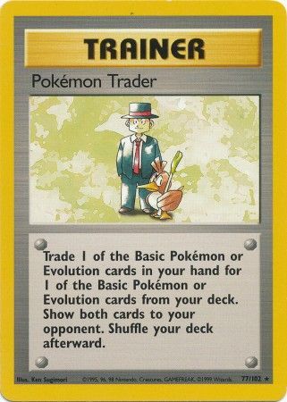 Pokemon Trader (77/102) [Base Set Unlimited] | Tables and Towers