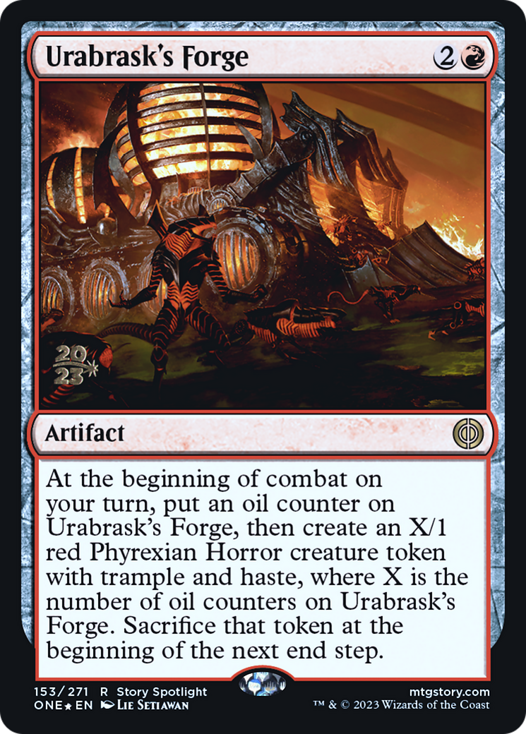 Urabrask's Forge [Phyrexia: All Will Be One Prerelease Promos] | Tables and Towers