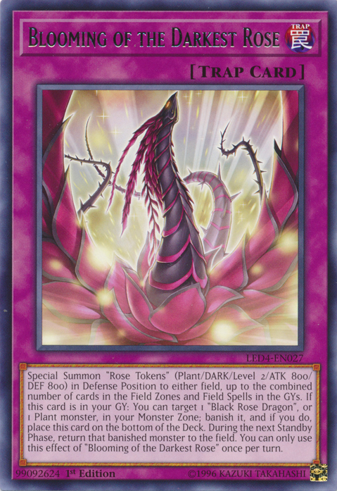 Blooming of the Darkest Rose [LED4-EN027] Rare | Tables and Towers