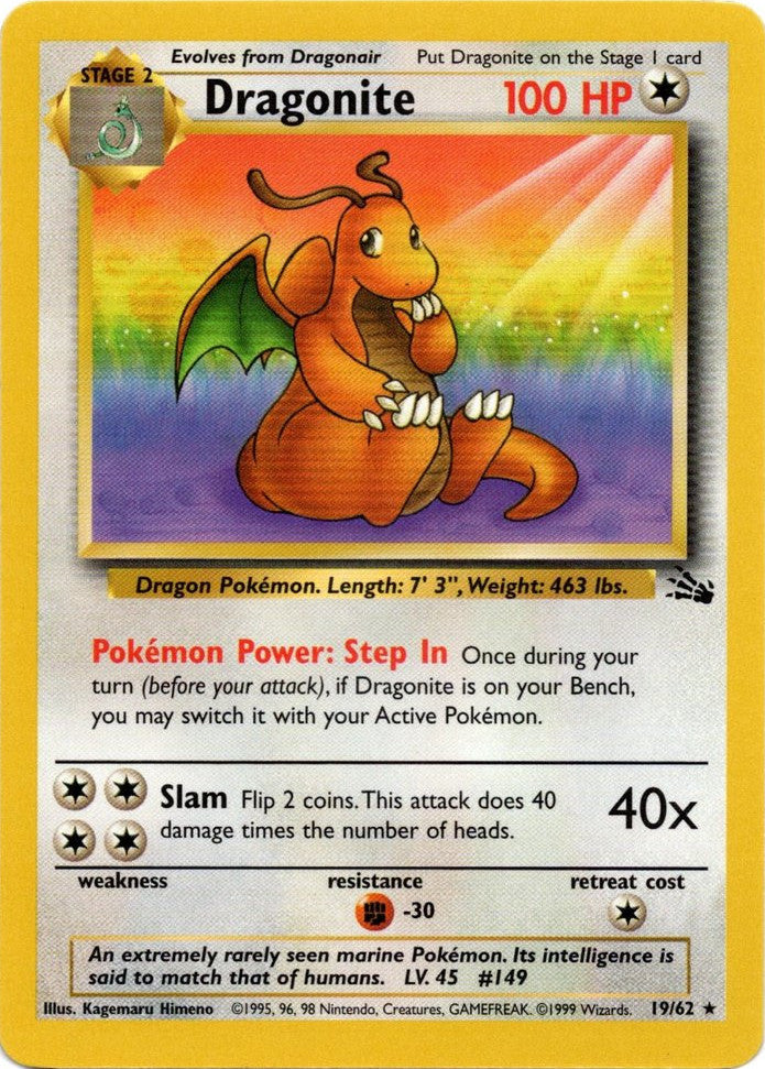 Dragonite (19/62) [Fossil Unlimited] | Tables and Towers