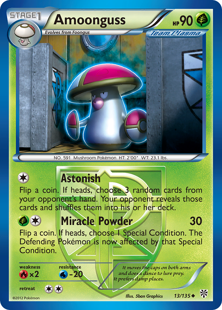 Amoonguss (13/135) [Black & White: Plasma Storm] | Tables and Towers