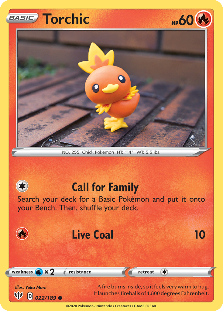 Torchic (022/189) [Sword & Shield: Darkness Ablaze] | Tables and Towers