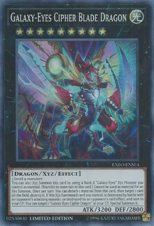 Galaxy-Eyes Cipher Blade Dragon [EXFO-ENSE4] Super Rare | Tables and Towers