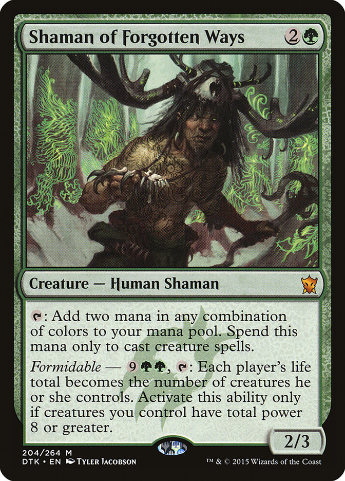 Shaman of Forgotten Ways [Dragons of Tarkir] | Tables and Towers