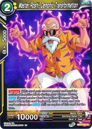 Master Roshi, Demonic Transformation (BT11-101) [Vermilion Bloodline] | Tables and Towers