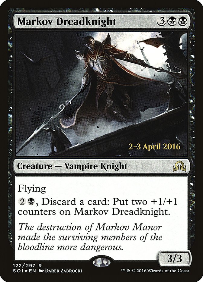 Markov Dreadknight [Shadows over Innistrad Prerelease Promos] | Tables and Towers