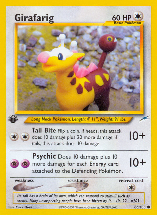 Girafarig (66/105) [Neo Destiny 1st Edition] | Tables and Towers